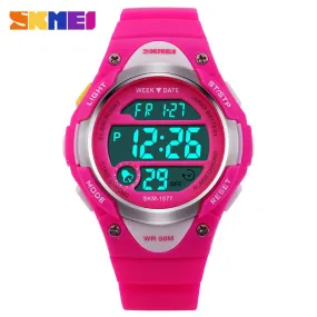 Children Watch Outdoor Sports Kids Boy Girls LED Digital Alarm Stopwatch Waterproof Wristwatch Children's Dress Watches