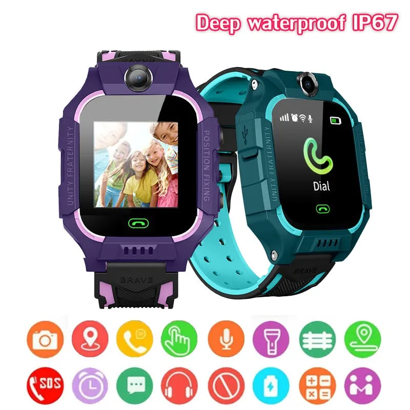 Children's Smart Watch Kids Phone Watch Smartwatch For Boys Girls With Sim Card Photo Waterproof IP67 Gift For IOS Android