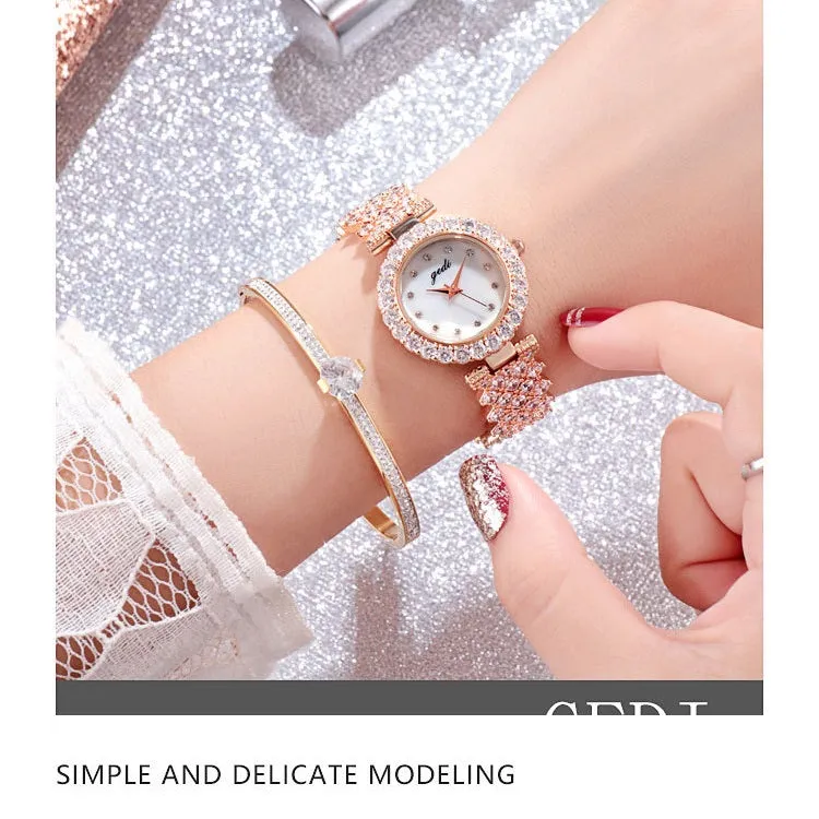 Classic Diamond Bracelet Women's Watch