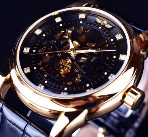 Classy Men Watch Royal Black/Gold