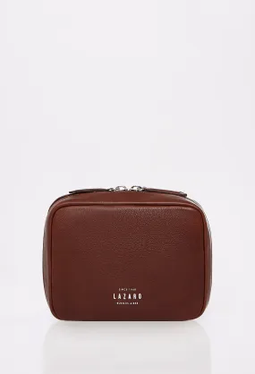 Coffee Leather Tech Case 'Salerno'