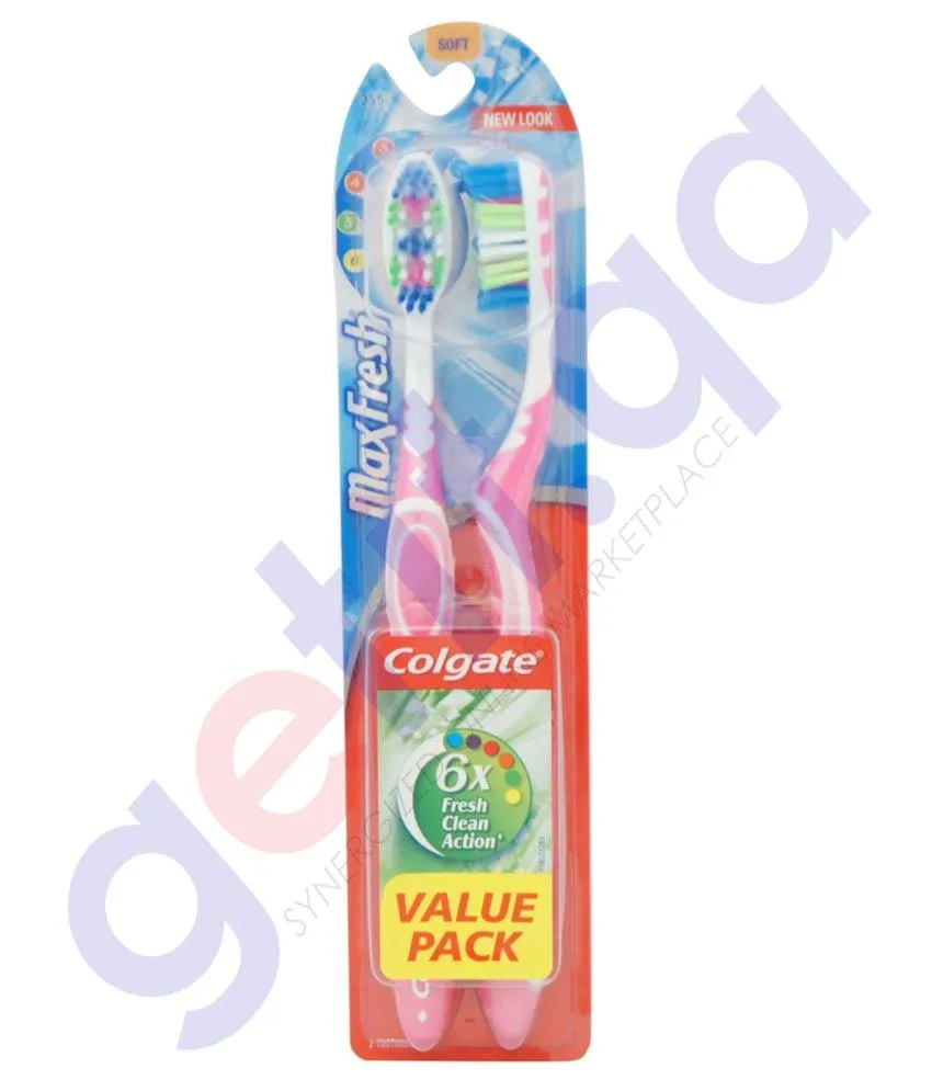 COLGATE MAX FRESH TOOTHBRUSH SCENTED SOFT BIG 1 FREE