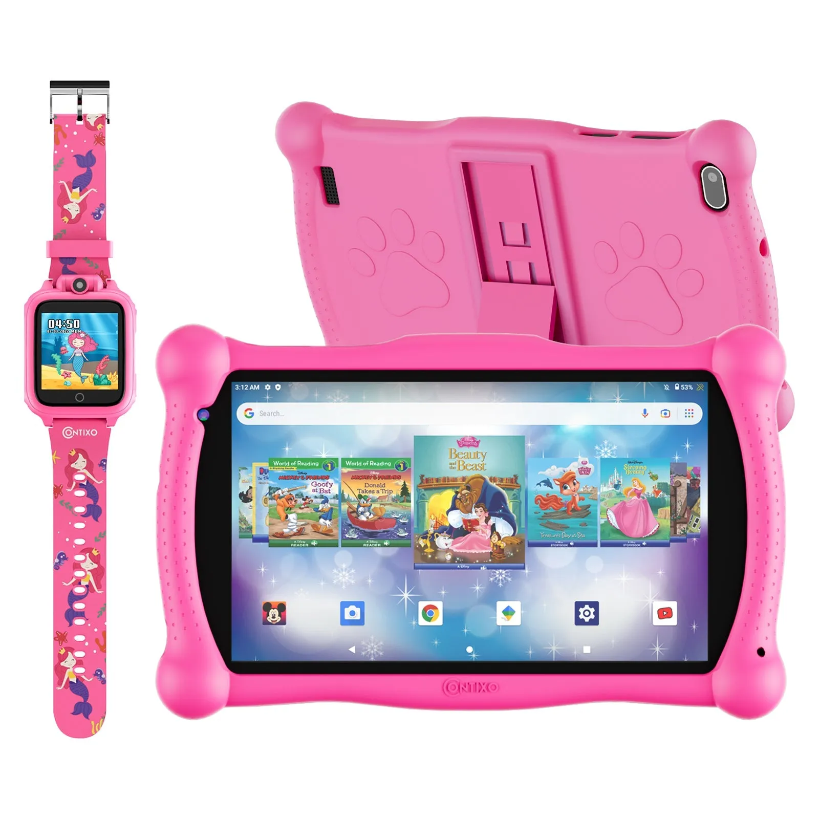 Contixo V10 7" Kids Tablet with Smart Watch Bundle by Contixo