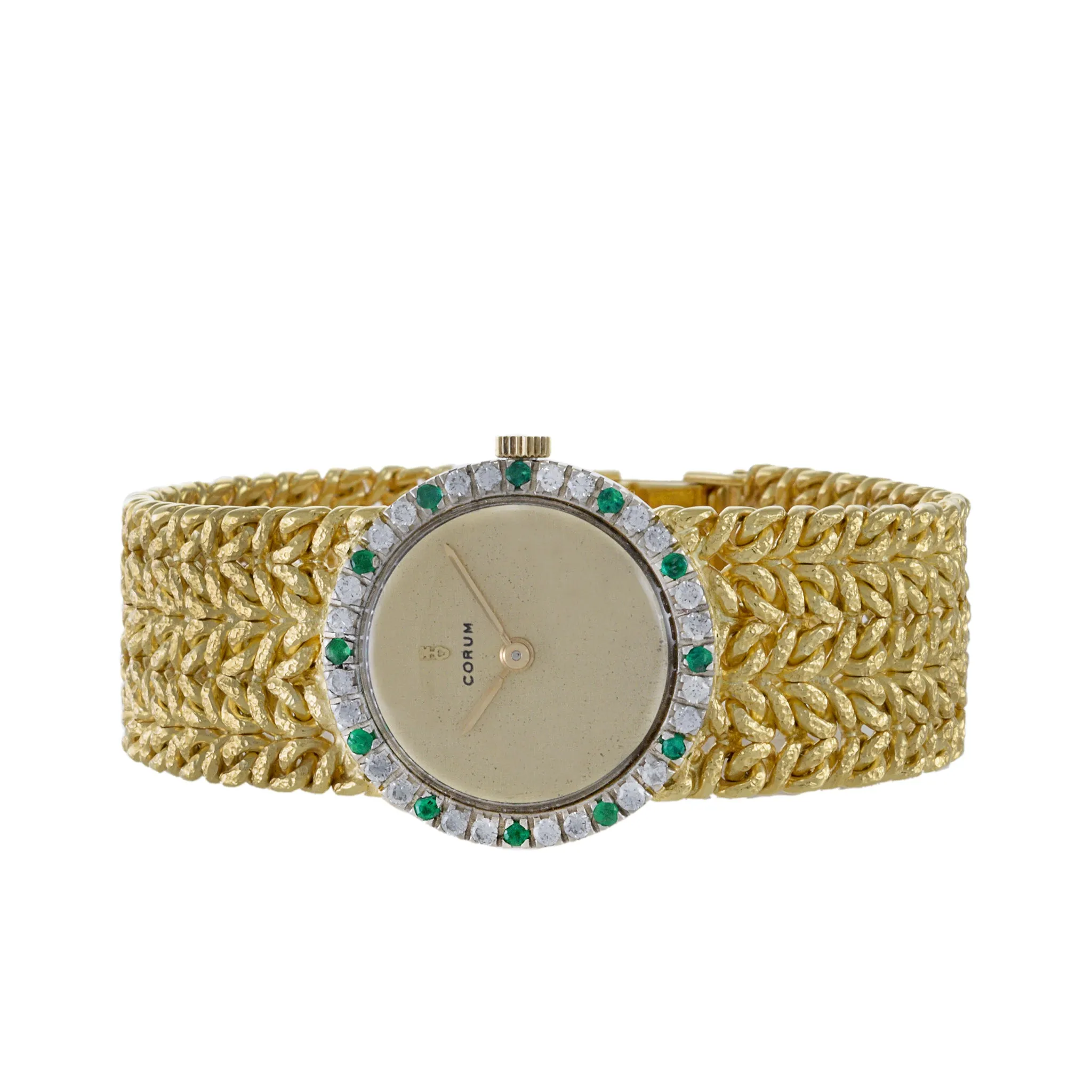 Corum Cocktail Watch 18K Yellow Gold with Diamonds and Rubies