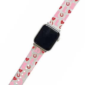 Cowgirl Clear Glitter Smartwatch Strap