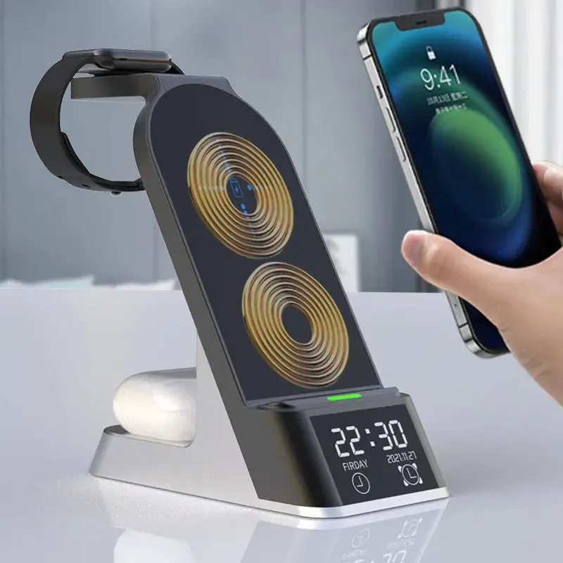 Creative Multifunctional Wireless Charging With Alarm Clock