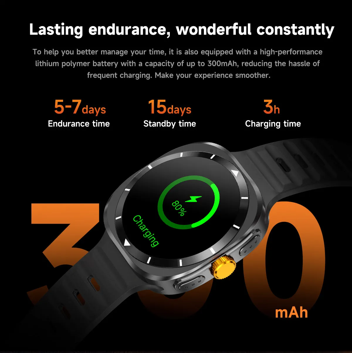 DaTeoy F7 Ultra - Watch 7 Ultra 1.53 inch 47mm IP68 Waterproof Bluetooth Call Compass GPS movement track, Health Monitoring