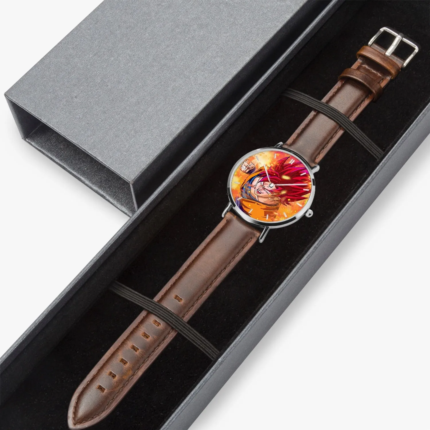 DBZ-Store Dope Super Goku Rage Red Ultra Instinct Watch