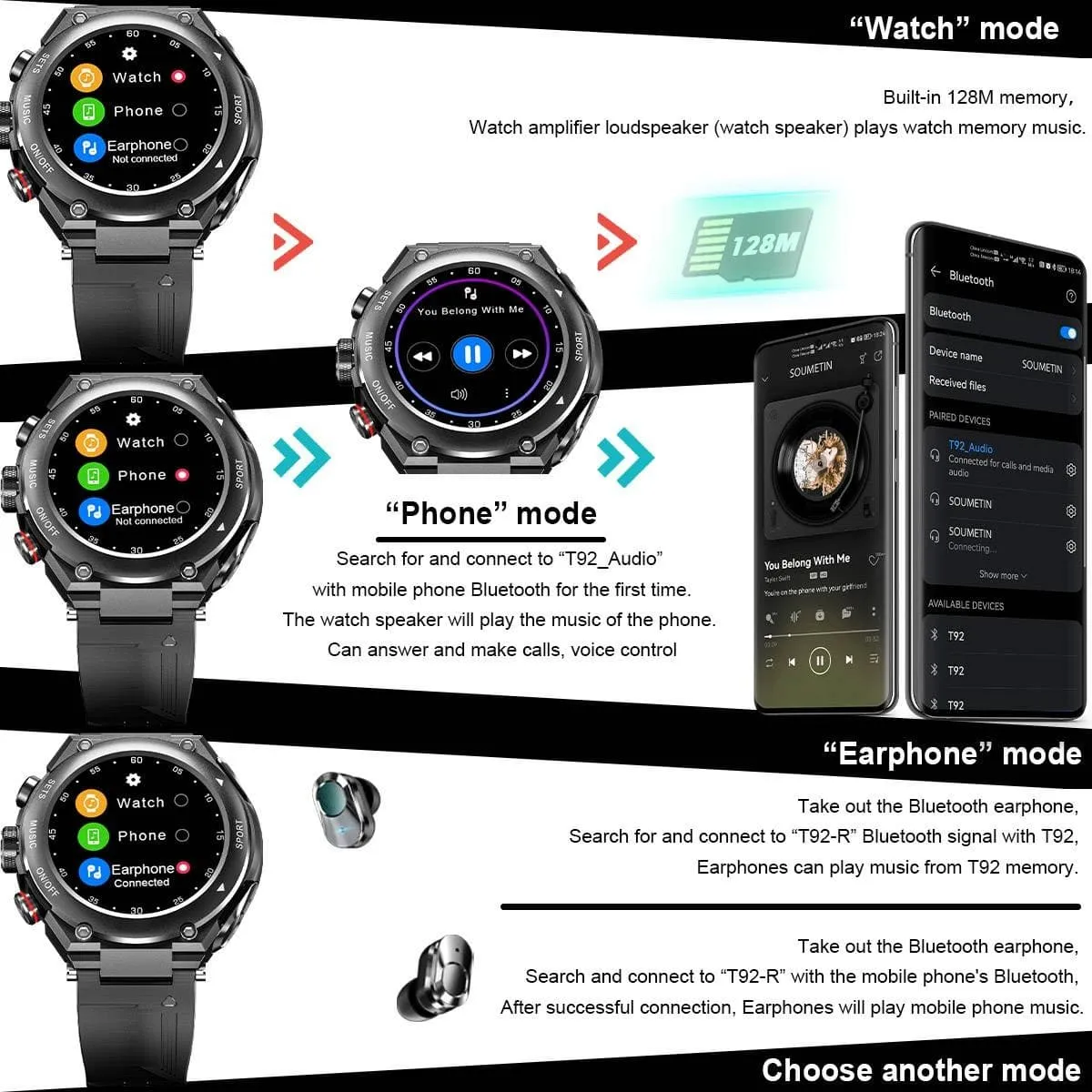 Dealzninja™ Smartwatch Earphones