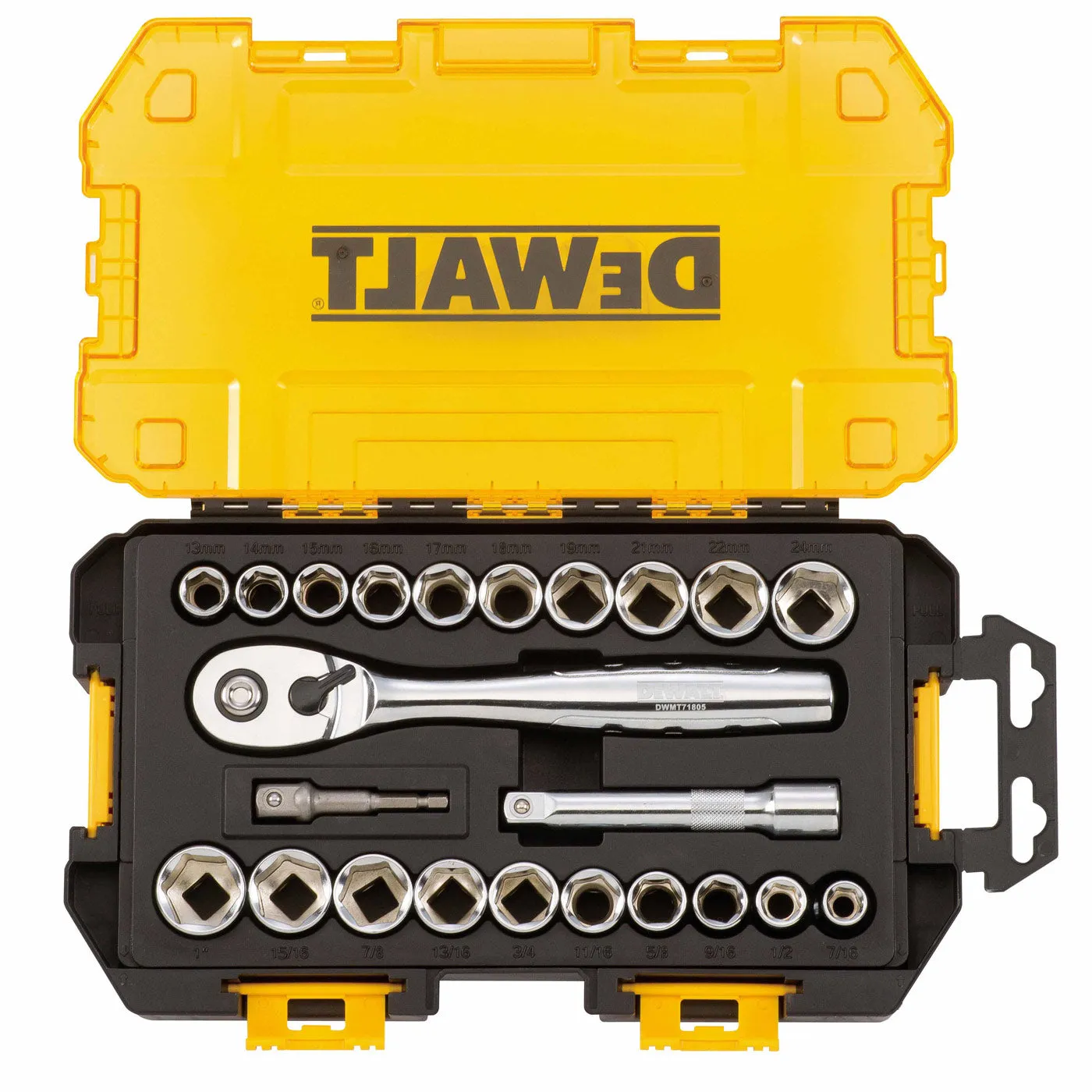 Dewalt DWMT73813 23 Piece 1/2" Drive Socket Set