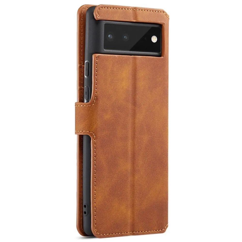 DG.MING Google Pixel 6 Retro Case - Brown