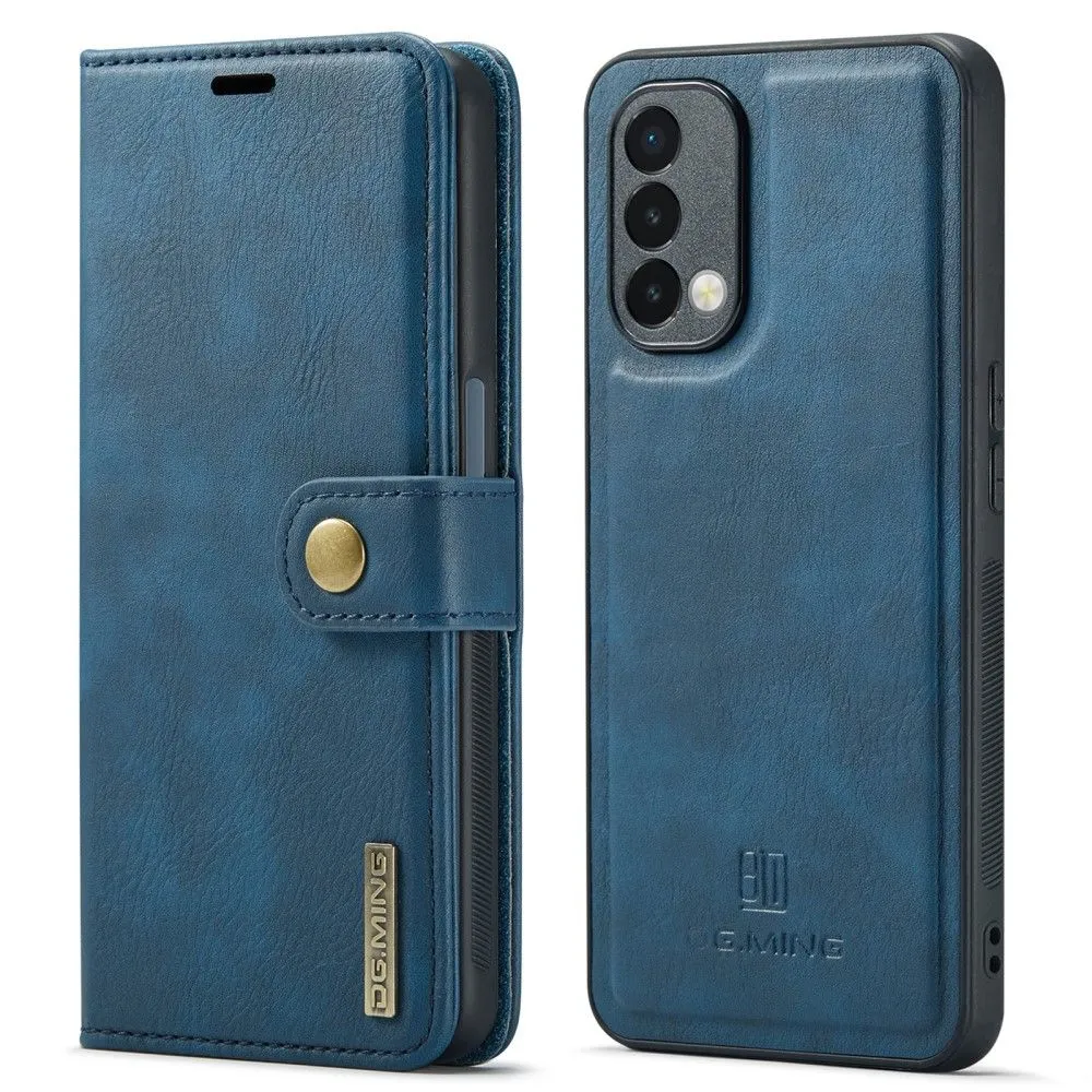 DG.MING OnePlus Nord N200 5G 2-in-1 Wallet Case - Blue