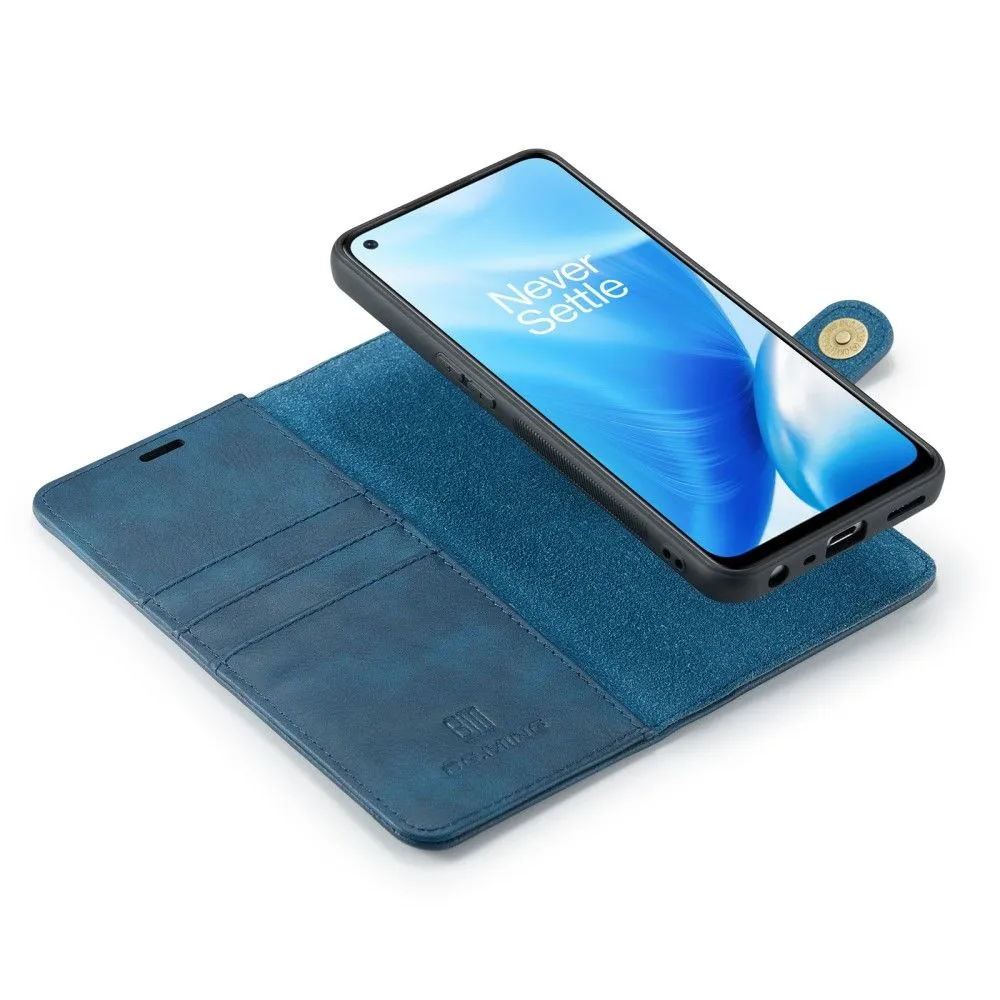 DG.MING OnePlus Nord N200 5G 2-in-1 Wallet Case - Blue