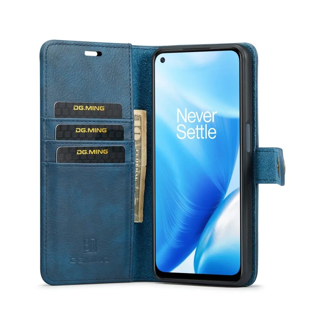 DG.MING OnePlus Nord N200 5G 2-in-1 Wallet Case - Blue