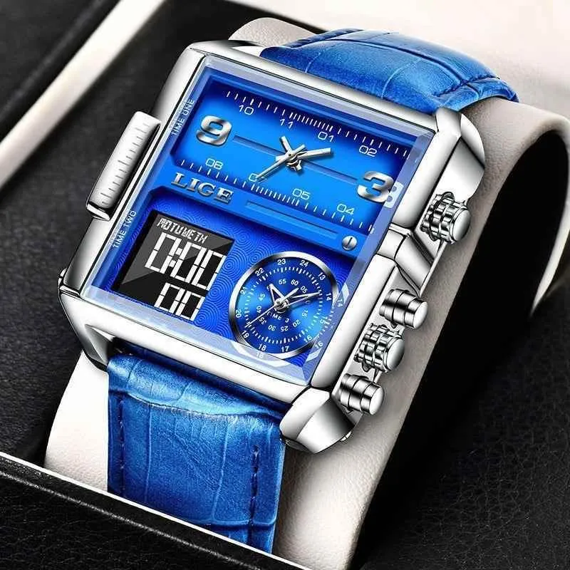 Digital Quartz Men's Simple Watches SWWS34 Waterproof Wristwatch