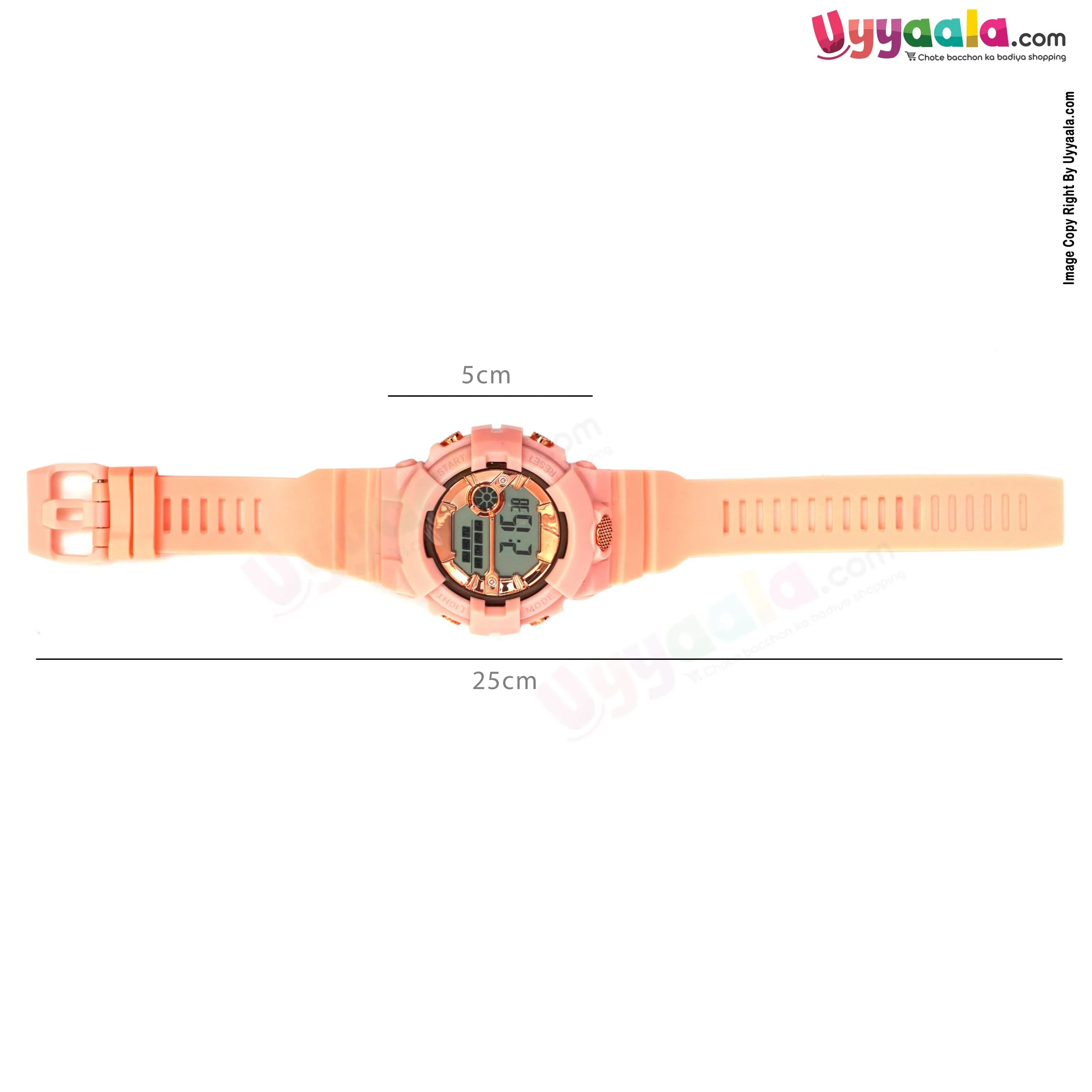 Digital sports watch for kids - peach, 5   years