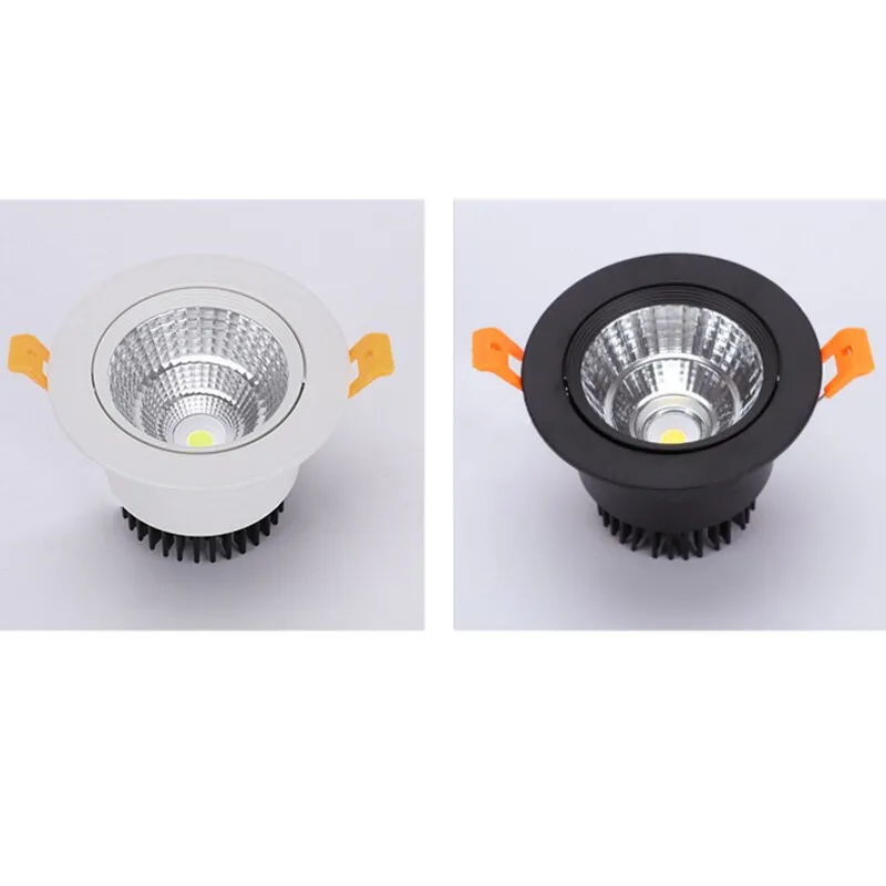 Dimmable LED COB Downlight 3W 5W 7W 9W 12W 15W Round Recessed LED Spot Light lumination Indoor Decoration Ceiling Lamp 110 220V