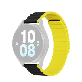 Dux Ducis - Garmin Forerunner 255 Music Magnet Silicone Wristband (Joint circumference: 175-235mm) - Black/Yellow