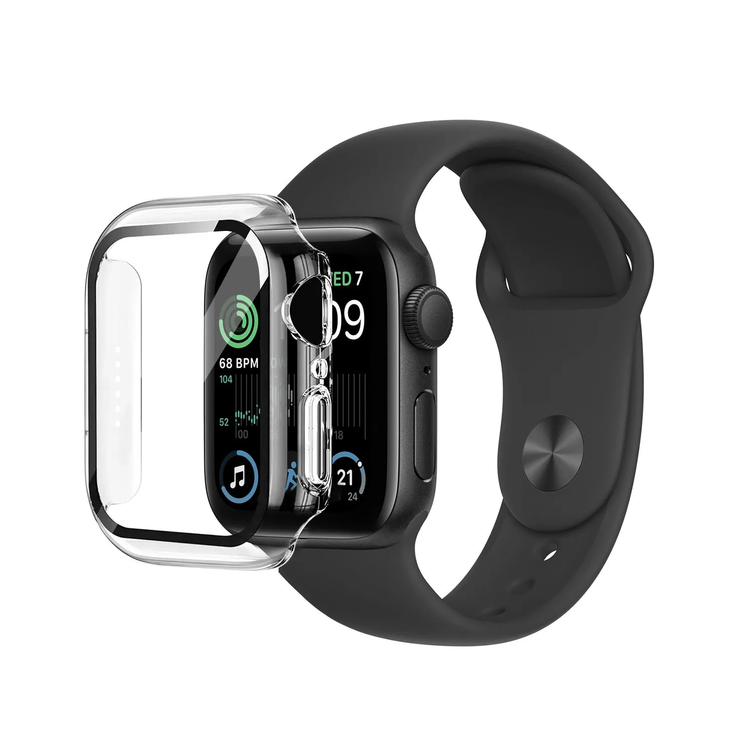 Eiger Mountain Glass Full Case for Apple Watch SE 40mm in Clear