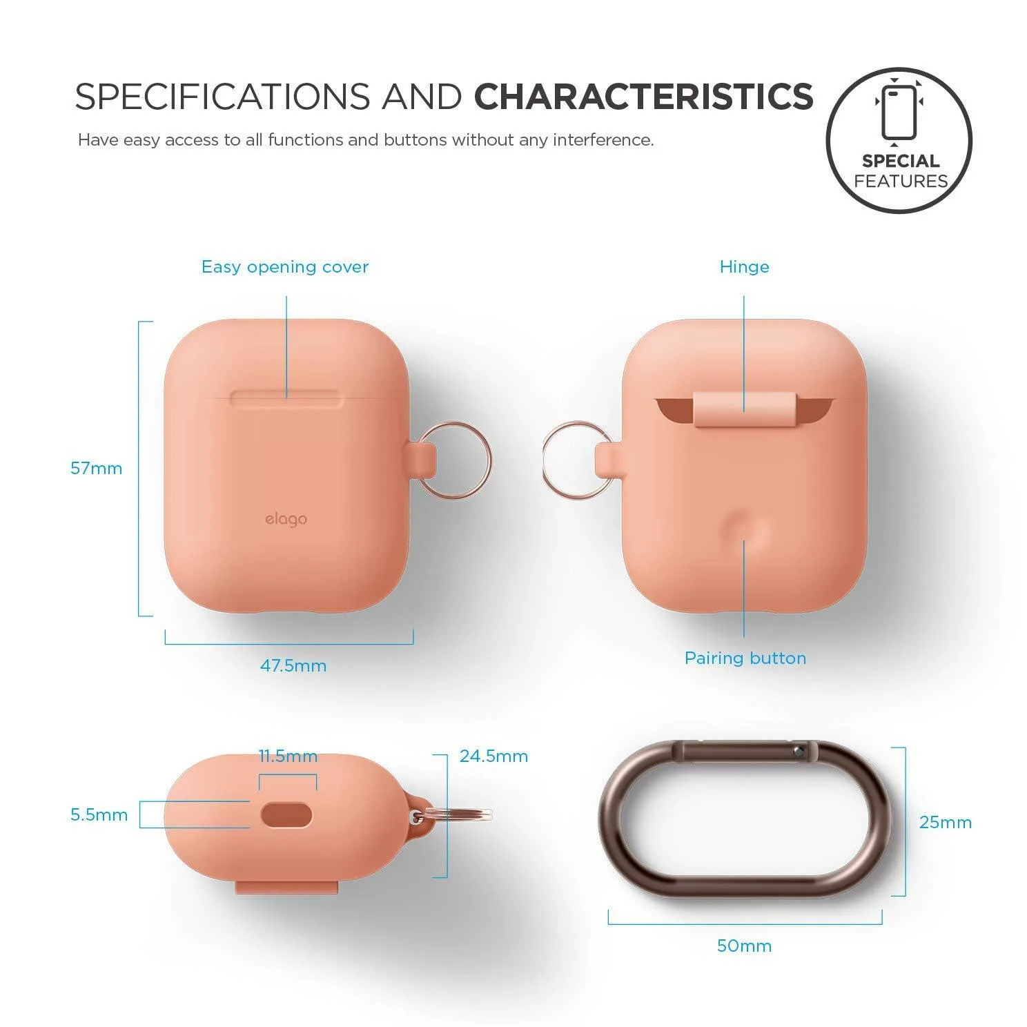 Elago Hang Case for AirPods 2