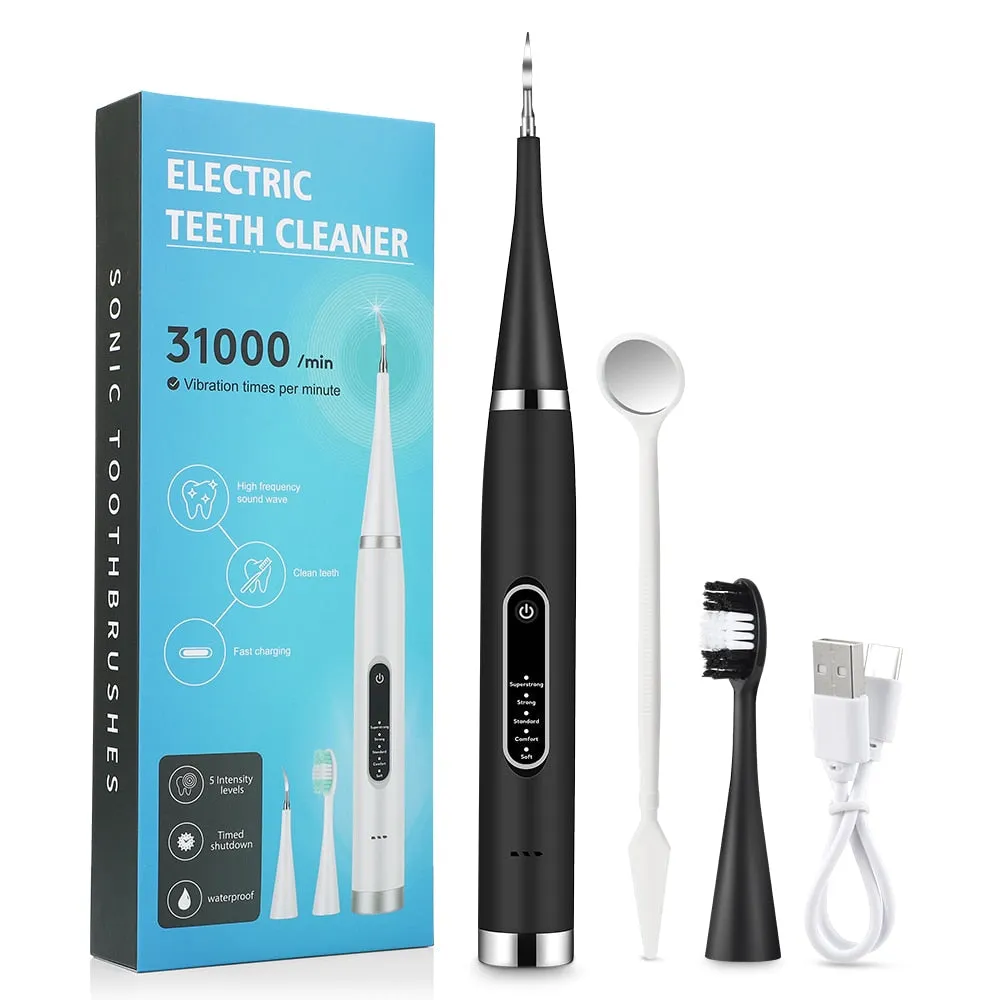 Electric Teeth Cleaner Dental Calculus Scaler Plaque Stain Tartar Removal Sonic Toothbrush Waterproof Teeth Whitening Oral Care 0ral irrigator