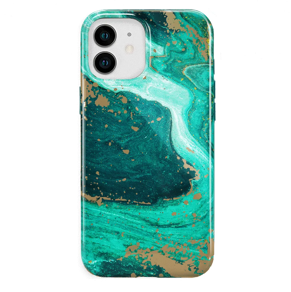 Emerald Marble iPhone Case