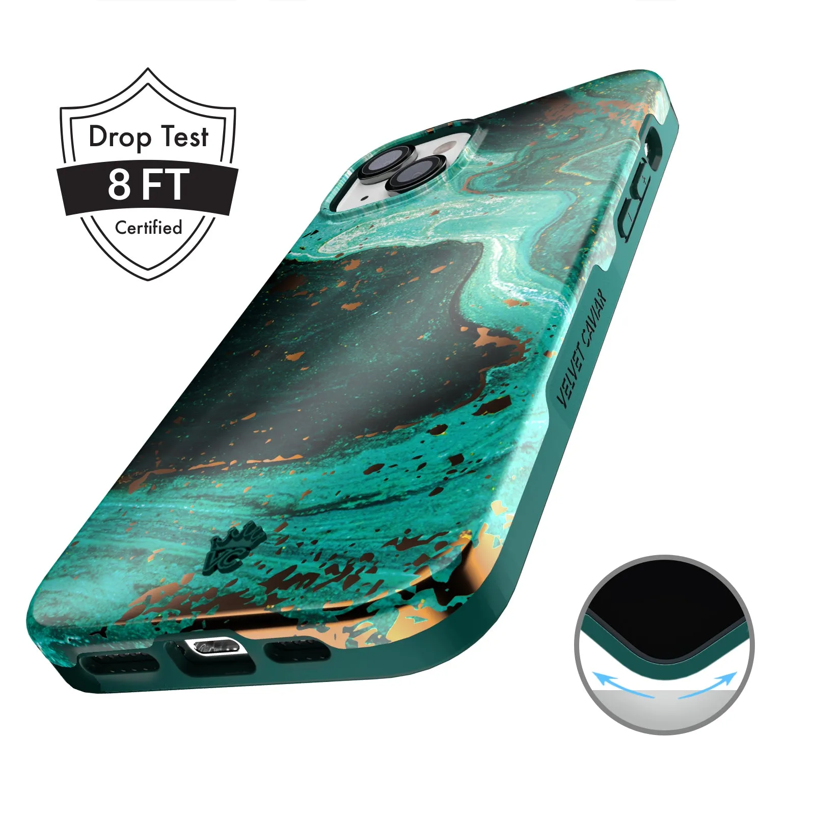 Emerald Marble iPhone Case