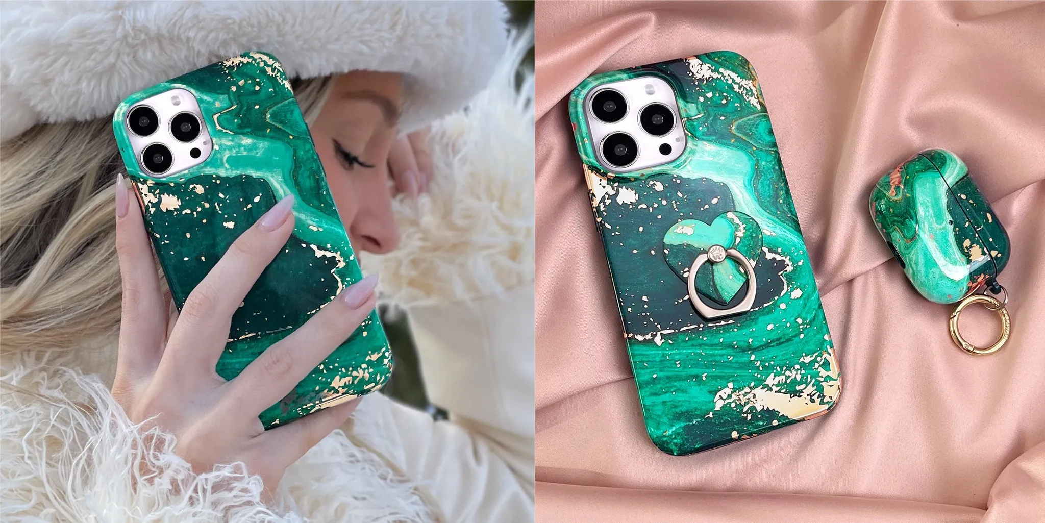 Emerald Marble iPhone Case