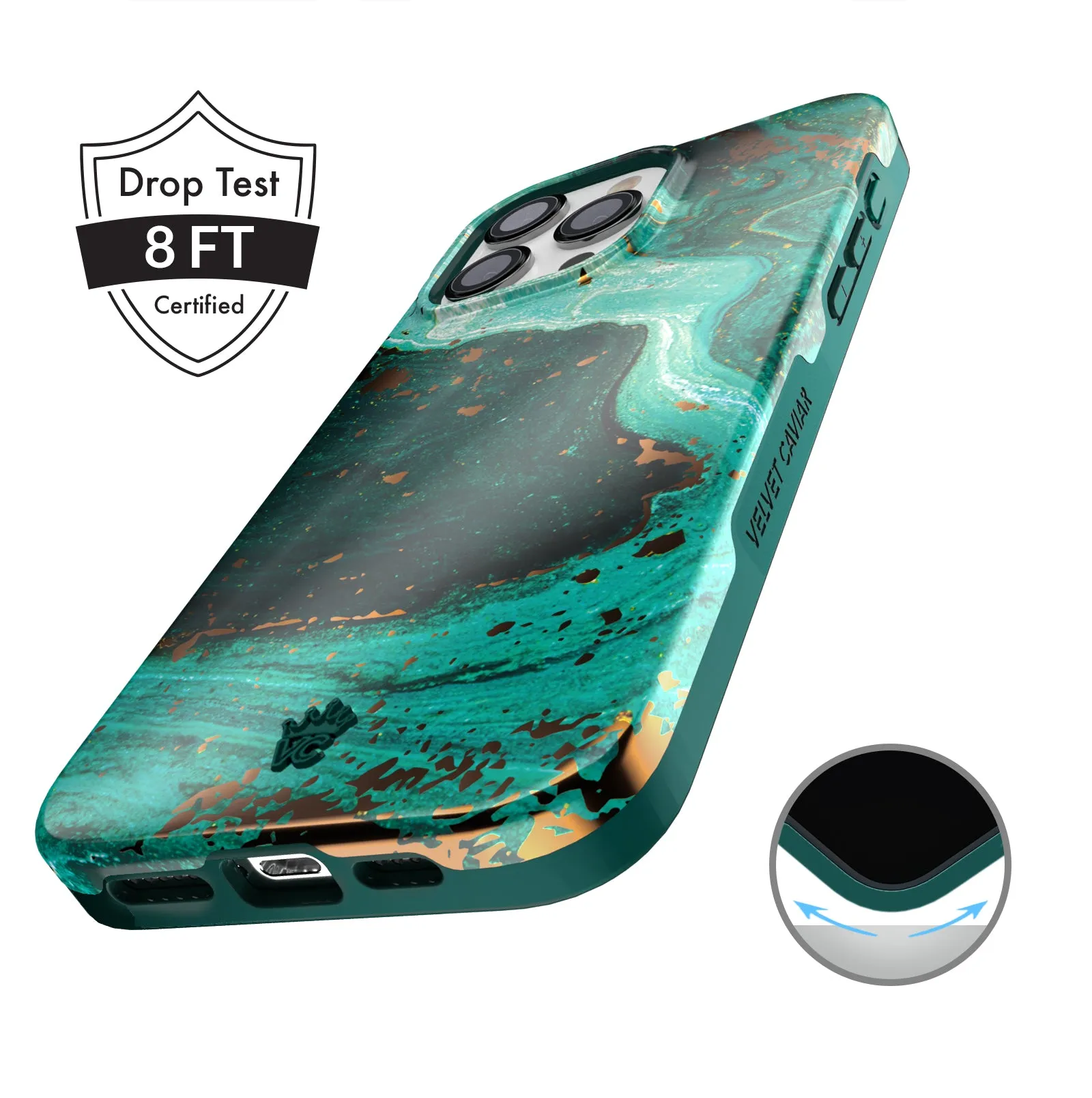 Emerald Marble iPhone Case