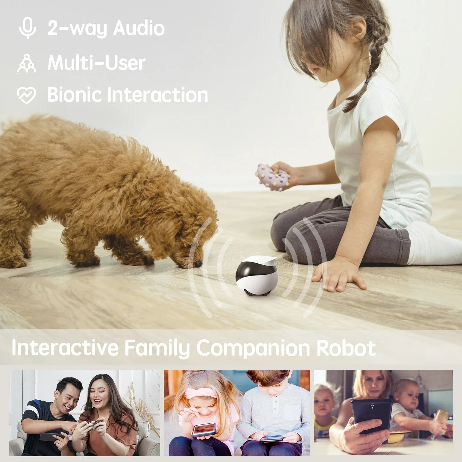 Enabot Home Security Camera Pet Robot with Night Vision