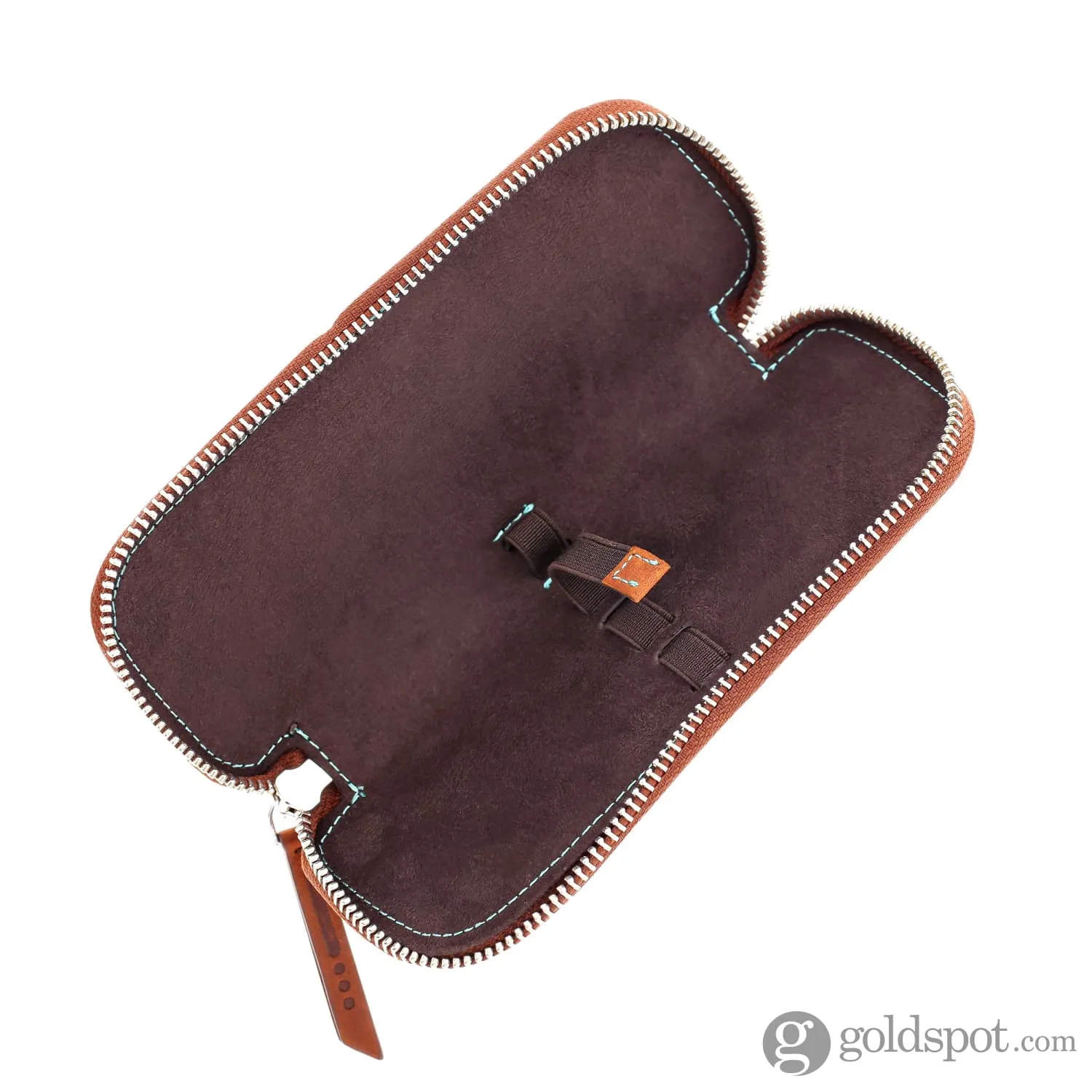 Endless Companion Leather Adjustable Pen Pouch - 2 Pens Brown