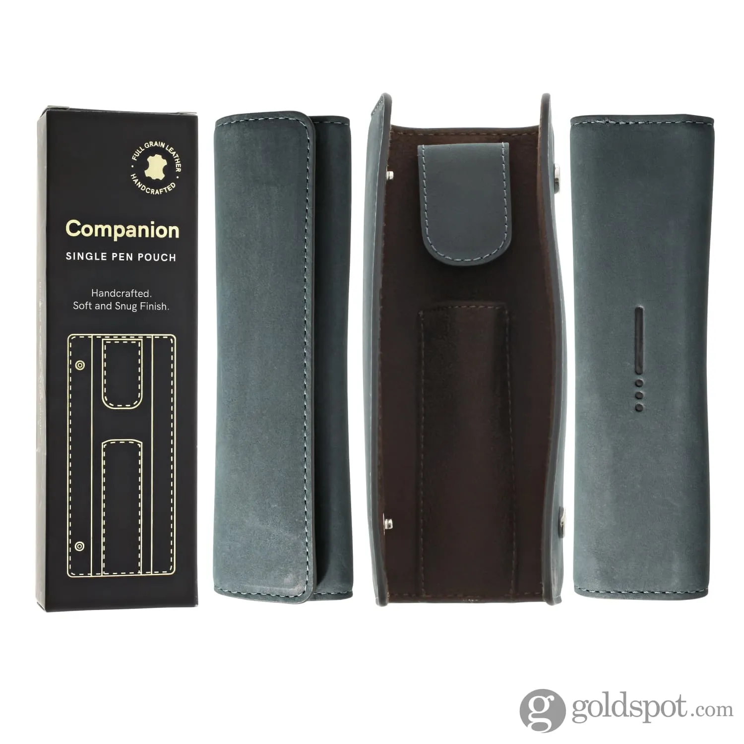 Endless Companion Leather in Blue 1 Pen Pouch