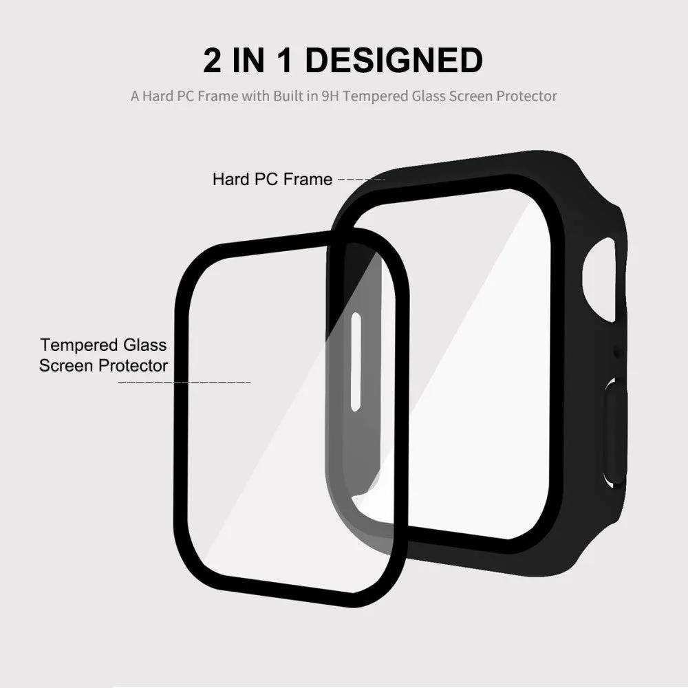 ENKAY Apple Watch 9/8/7 (41mm) Cover & Hærdet Glas - Gennemsigtig