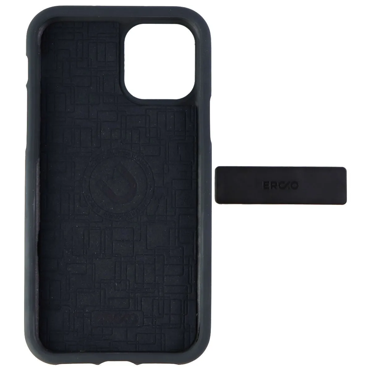 Ercko 2-in-1 Silicone Shield Gel Magnet Case & Holder for iPhone 11 Pro - Black