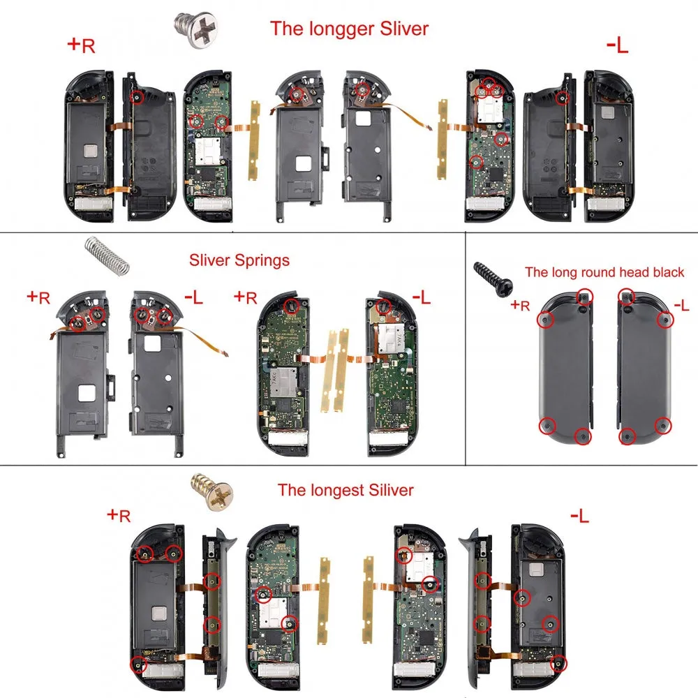 eXtremeRate Back Plate for NS Switch Console, NS Joycon Handheld Controller Housing with Colorful Buttons, DIY Replacement Shell for Nintendo Switch -Emerald Green - QM508