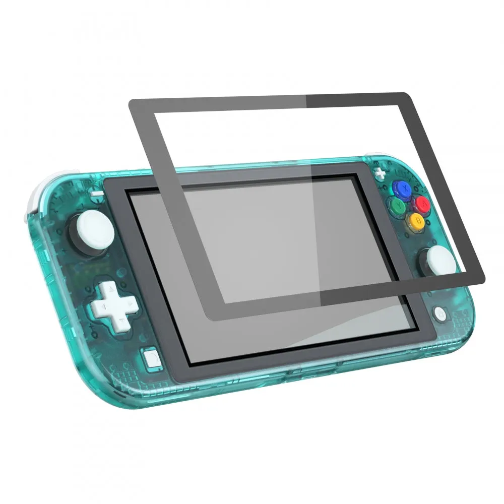 eXtremeRate Emerald Green DIY Replacement Shell for NS Switch Lite, NSL Handheld Controller Housing w/ Screen Protector, Custom Case Cover for NS Switch Lite - DLM508