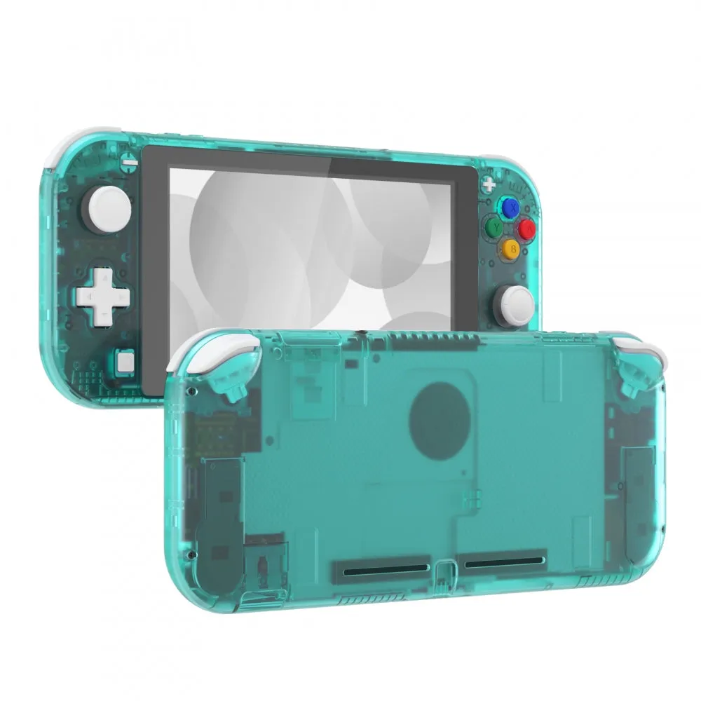 eXtremeRate Emerald Green DIY Replacement Shell for NS Switch Lite, NSL Handheld Controller Housing w/ Screen Protector, Custom Case Cover for NS Switch Lite - DLM508