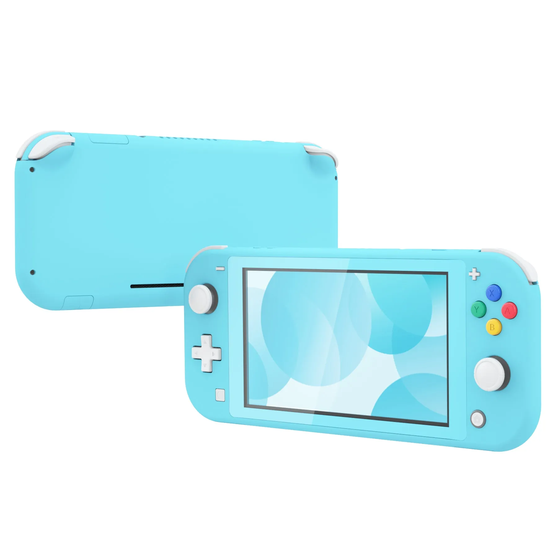 eXtremeRate Heaven Blue DIY Replacement Shell for Nintendo Switch Lite, NSL Handheld Controller Housing w/ Screen Protector, Custom Case Cover for Nintendo Switch Lite - DLP313