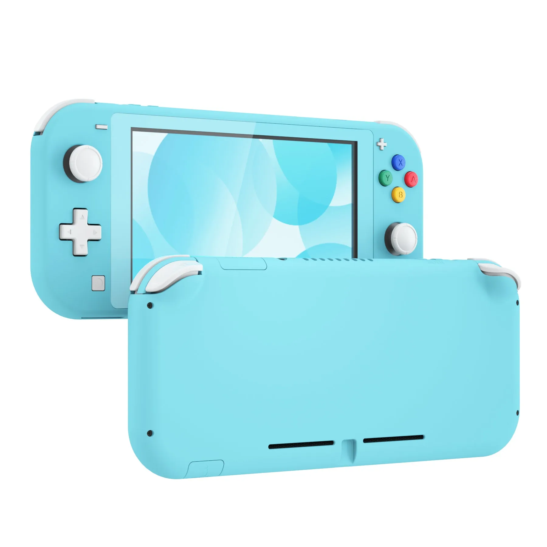 eXtremeRate Heaven Blue DIY Replacement Shell for Nintendo Switch Lite, NSL Handheld Controller Housing w/ Screen Protector, Custom Case Cover for Nintendo Switch Lite - DLP313