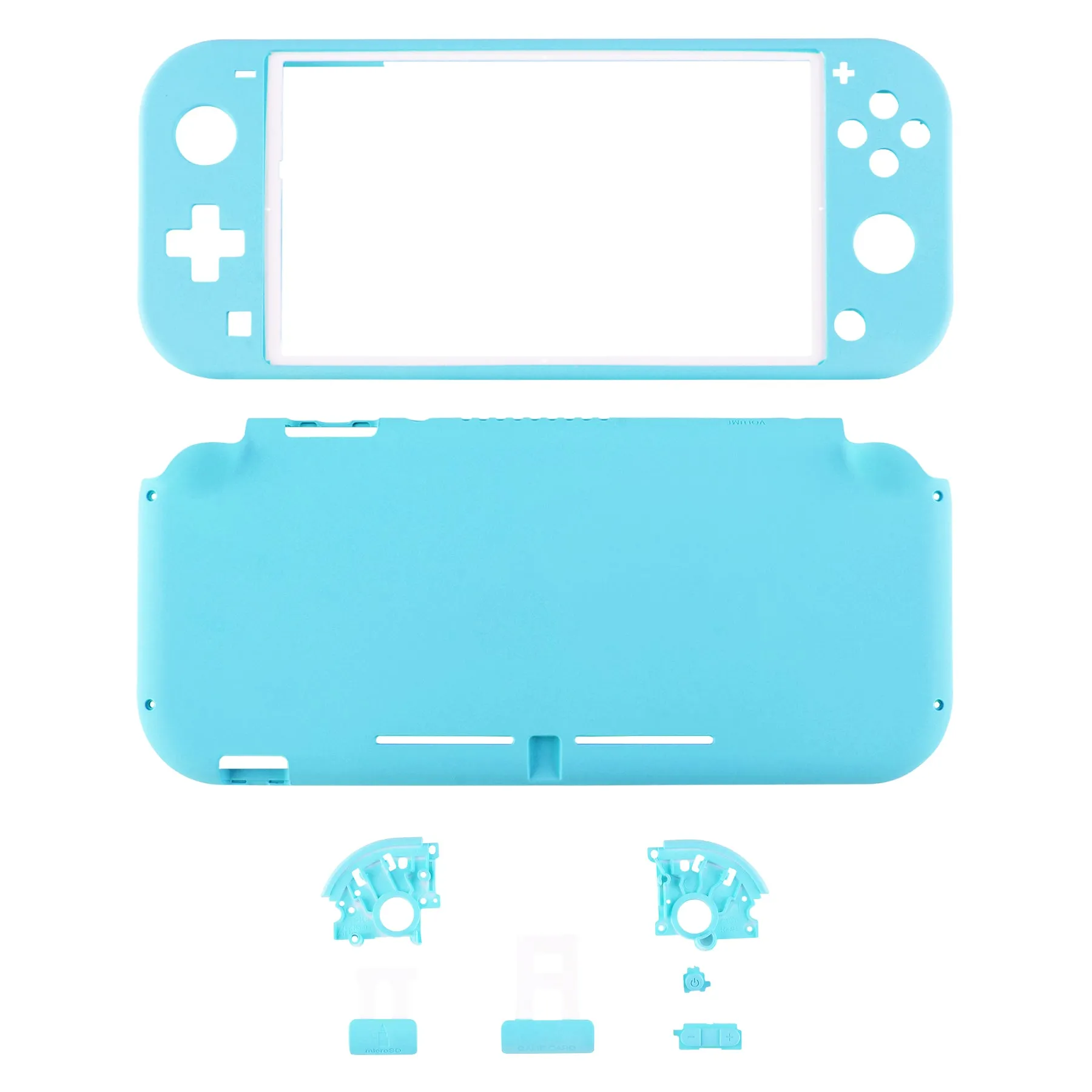 eXtremeRate Heaven Blue DIY Replacement Shell for Nintendo Switch Lite, NSL Handheld Controller Housing w/ Screen Protector, Custom Case Cover for Nintendo Switch Lite - DLP313