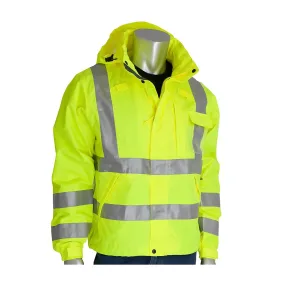 Falcon 353-2000-LY/L ANSI Type R Class 3 Heavy Duty Waterproof Breathable Jacket