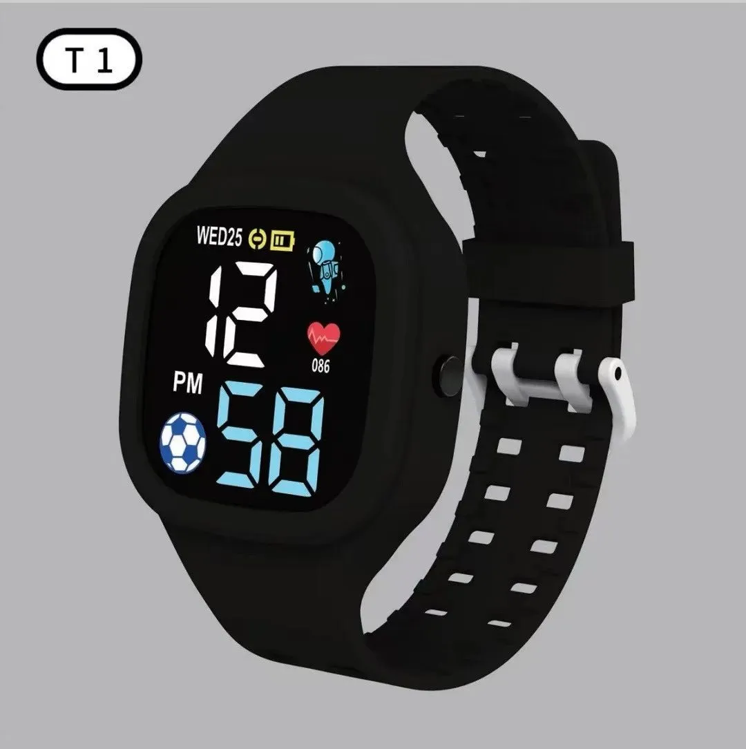 Fashion Sports Watch For Boys Girls Led Digital Kids Watches Children's Waterproof Silicone Watch Unisex WristWatch reloj nino