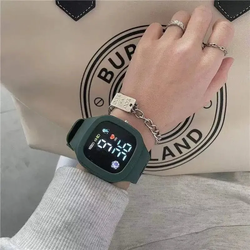 Fashion Sports Watch For Boys Girls Led Digital Kids Watches Children's Waterproof Silicone Watch Unisex WristWatch reloj nino