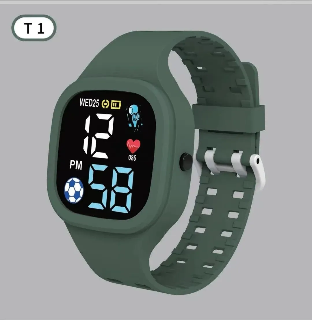 Fashion Sports Watch For Boys Girls Led Digital Kids Watches Children's Waterproof Silicone Watch Unisex WristWatch reloj nino