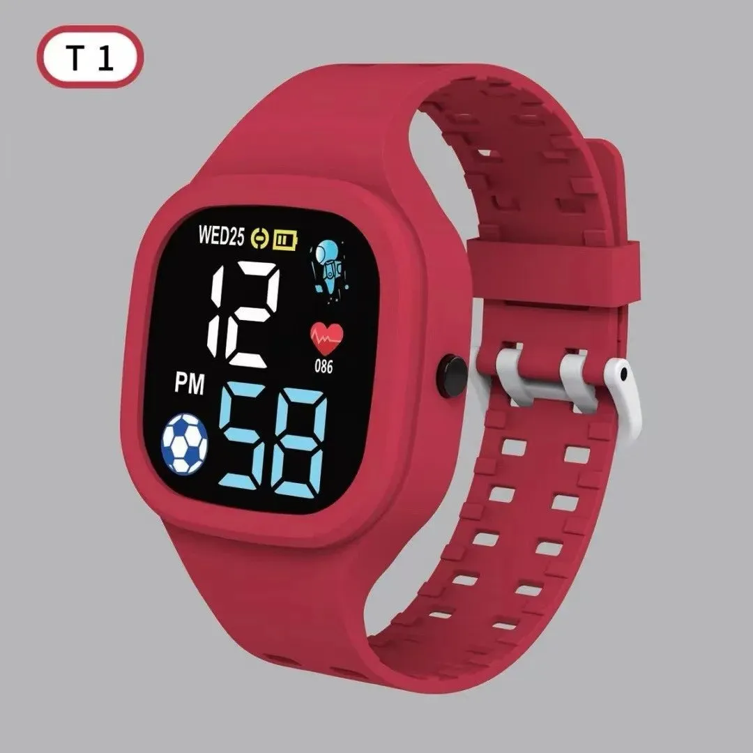 Fashion Sports Watch For Boys Girls Led Digital Kids Watches Children's Waterproof Silicone Watch Unisex WristWatch reloj nino