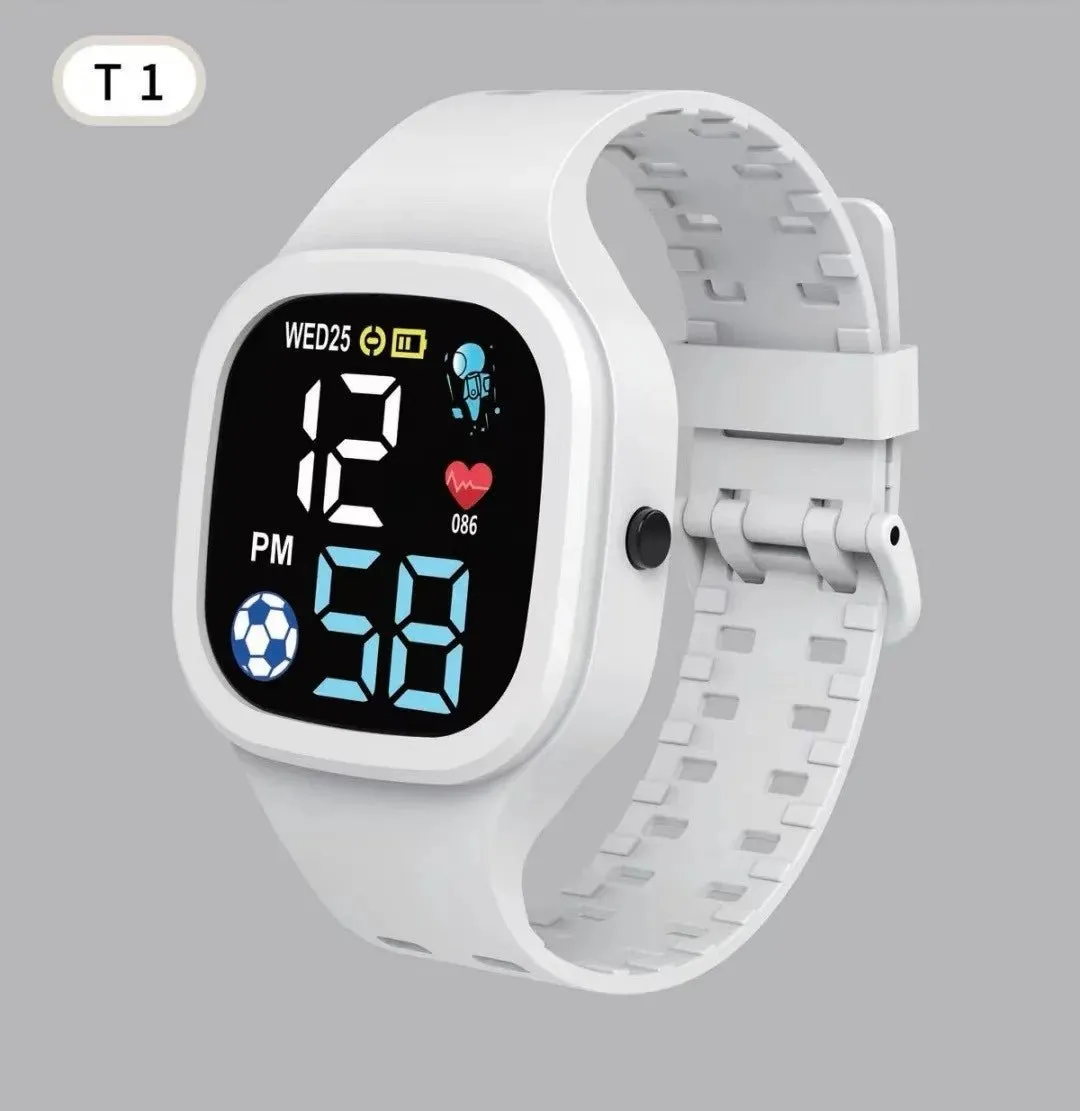 Fashion Sports Watch For Boys Girls Led Digital Kids Watches Children's Waterproof Silicone Watch Unisex WristWatch reloj nino