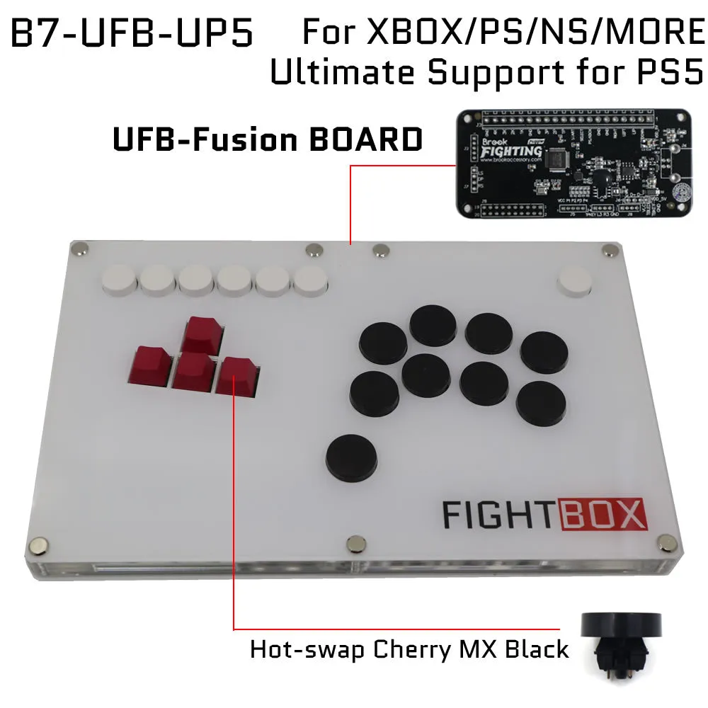 FightBox B7 Keyboard Button Leverless Arcade Fight Stick Game Controller