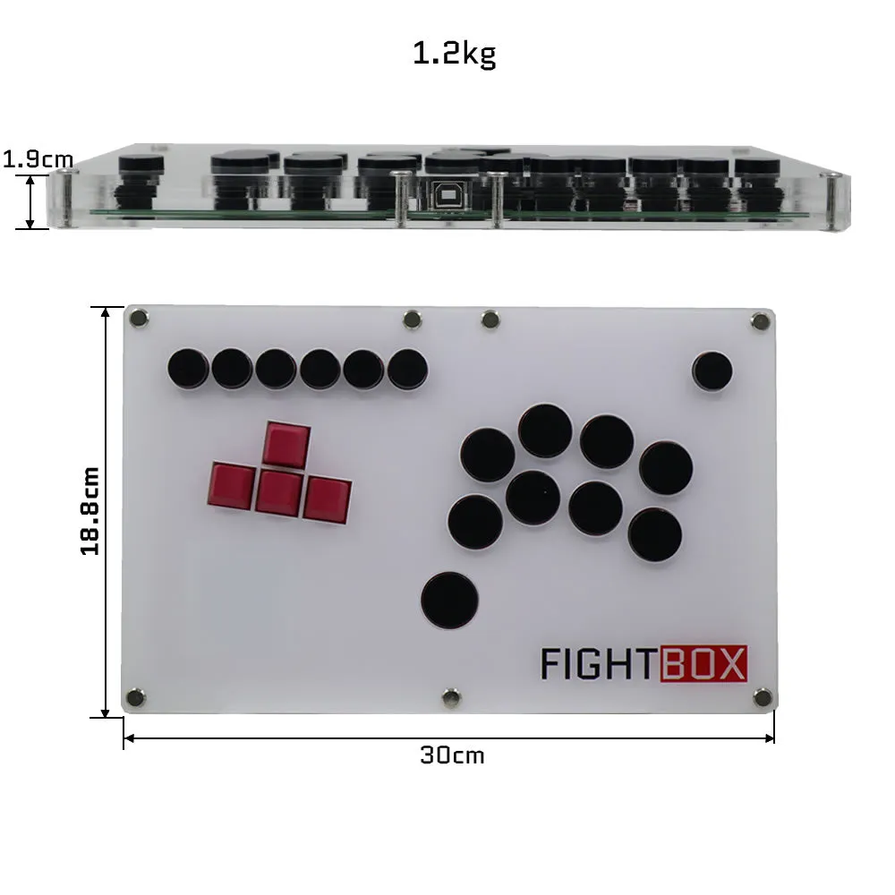 FightBox B7 Keyboard Button Leverless Arcade Fight Stick Game Controller