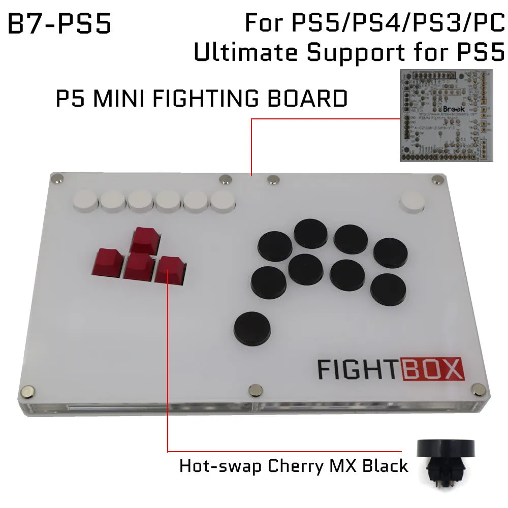 FightBox B7 Keyboard Button Leverless Arcade Fight Stick Game Controller