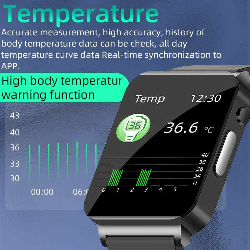 FITAOS ECG PPG Blood Sugar Monitoring Health Smart Sports Watch